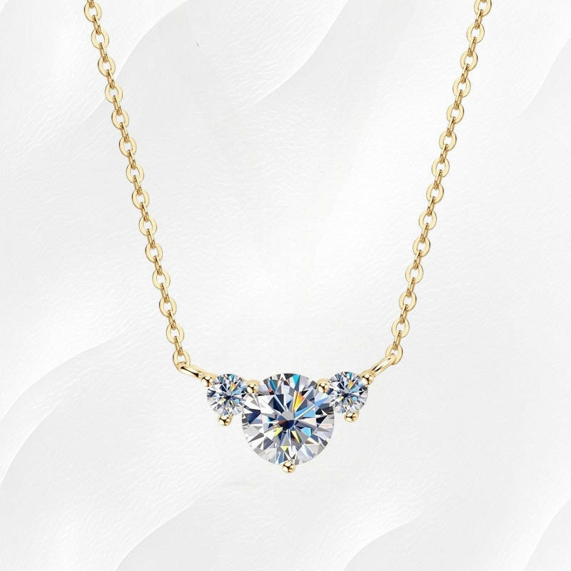 Ylova gouden ketting met moissanite diamanten - Ylova