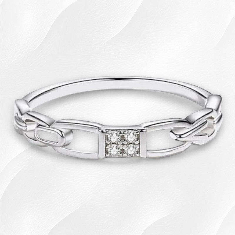 Ylova zilveren moissanite ring - Ylova