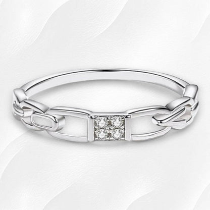 Ylova zilveren moissanite ring - Ylova