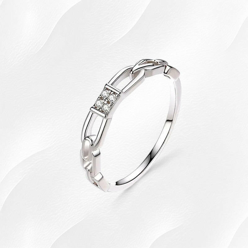 Ylova zilveren moissanite ring - Ylova
