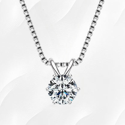 Ylova zilveren ketting met moissanite hanger - Ylova