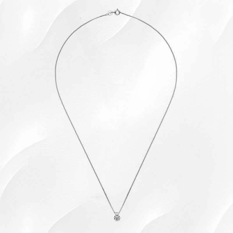 Ylova zilveren ketting met moissanite hanger - Ylova