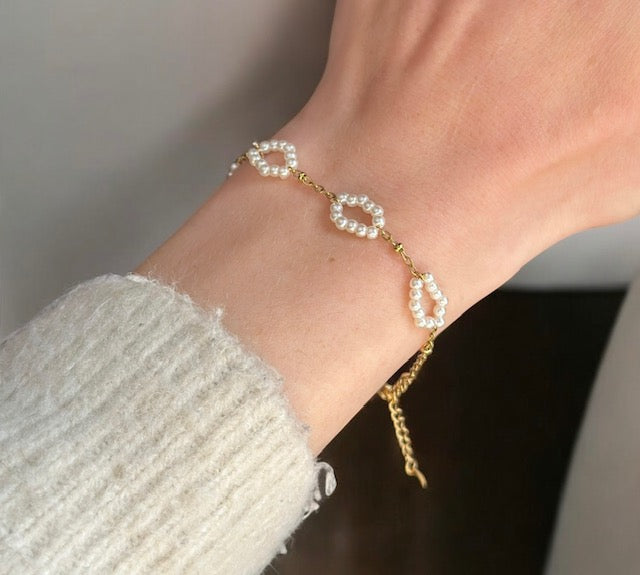 Gouden armband met parels - Ylova