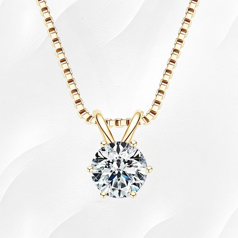 Ylova gouden ketting met moissanite hanger - Ylova