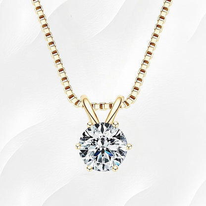 Ylova gouden ketting met moissanite hanger - Ylova