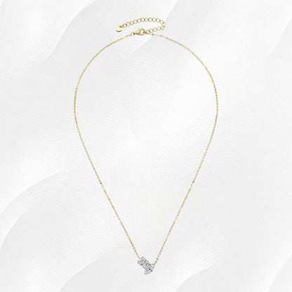 Ylova gouden ketting met moissanite diamantje & druppel - Ylova