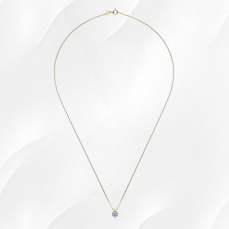 Ylova gouden ketting met moissanite hanger - Ylova