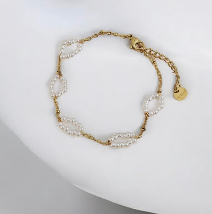 Gouden armband met parels - Ylova