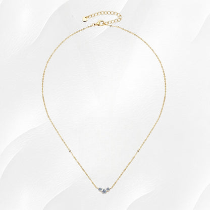 Ylova gouden ketting met moissanite diamantjes - Ylova
