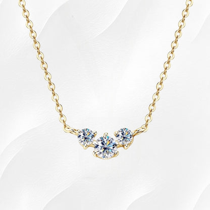 Ylova gouden ketting met moissanite diamantjes - Ylova