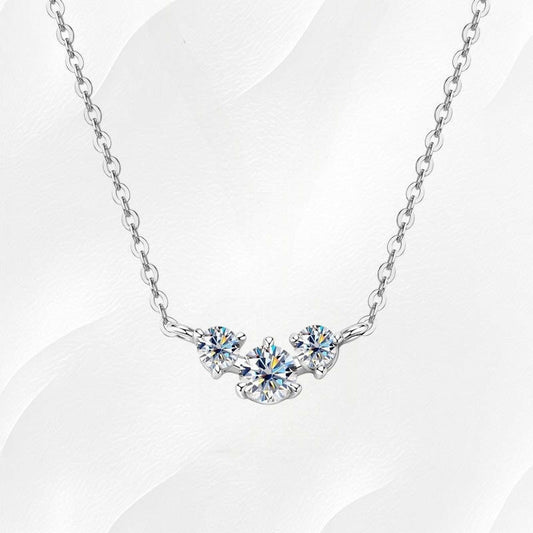 Ylova zilveren ketting met moissanite diamantjes - Ylova