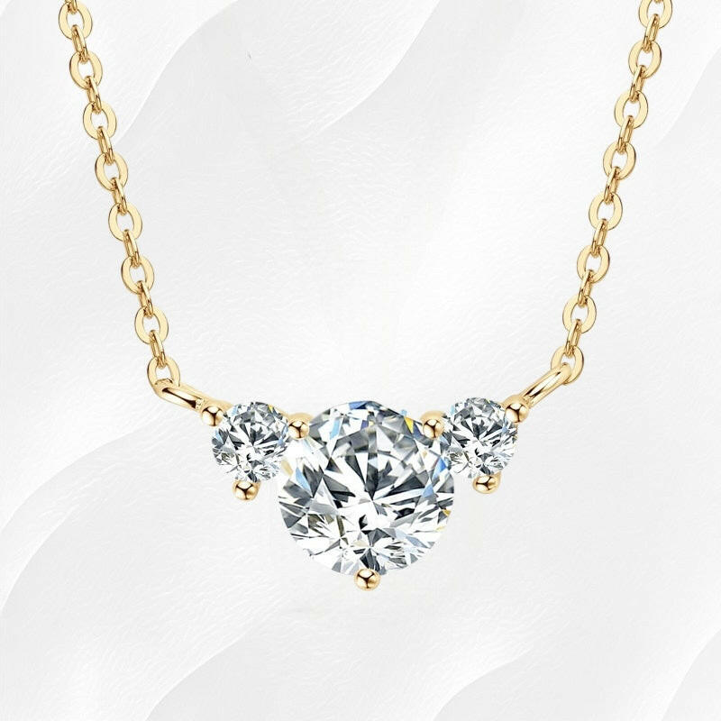Ylova gouden ketting met moissanite diamanten - Ylova