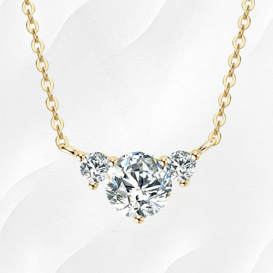 Ylova gouden ketting met moissanite diamanten - Ylova